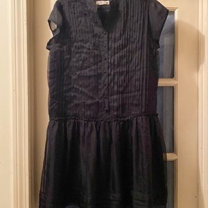 Lili's Closet Black Button Up Mini Dress